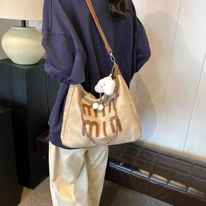 Letter Embroidery Handbag Casual Crossbody Bag New Shoulder Bag for Women - Picture 1 of 14