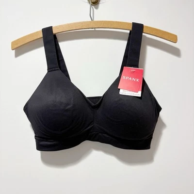 Bralette Spanx Bra-llelujah ligeramente forrado talla grande sin cables muy negro nuevo con etiquetas Foto 1 de 4