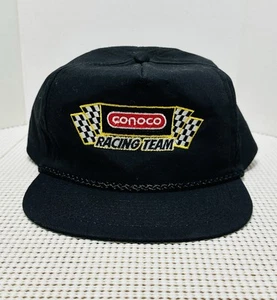 Vtg Cobra Caps Conoco Racing Team Hat Ball Cap Strap Back - Picture 1 of 5
