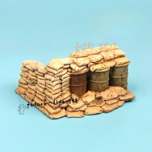 1/35 Diorama WWII Military Sandbag Wall Trench Bunker Scene Prop Model Accessory - Picture 1 of 5