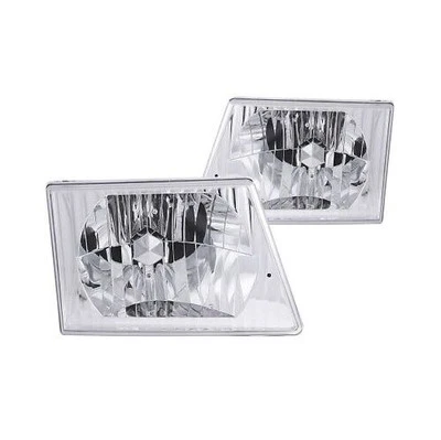 Juego de faros de cristal Anzo 111026; lente transparente; para 03-04 Ford E-150 Foto 1 de 3