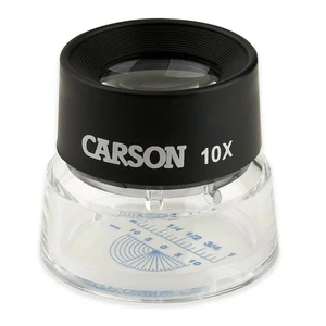 Carson LL-20 LumiLoupe 10x Power Stand Magnifier Dual Lenses Measuring Retical - Picture 1 of 12