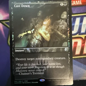 Leicht bespielt, Englisch - 1 x MTG Cast Down - FNM Foil Promo - Bild 1 von 6