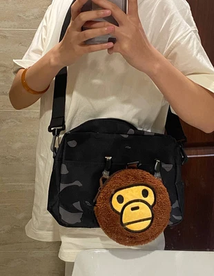 A Bathing Ape BAPE ABC Camo Crossbody Shoulder Bag - NWT w/ Baby Milo Keyring - Image 1 of 4