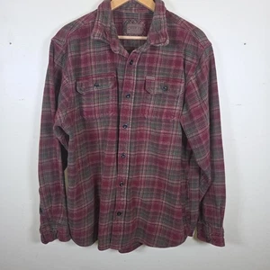 Orvis strapazierfähiges Flanellhemd Button Down Sakko Herren XL 100% Baumwolle kariert - Bild 1 von 7