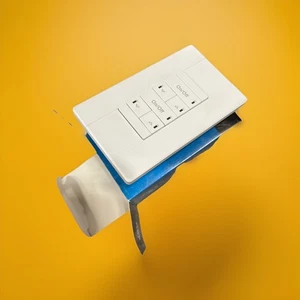 🔥(AN) Stromregler NPODMA 2P DX WH 2-polig 2-Kanal Wand Dimmer Schalter weiß - Bild 1 von 7