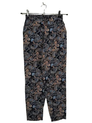 VERO MODA Pantalón abombado Mujeres Pantalón Talla EU 34 negro-marrón - Imagen 1 de 4