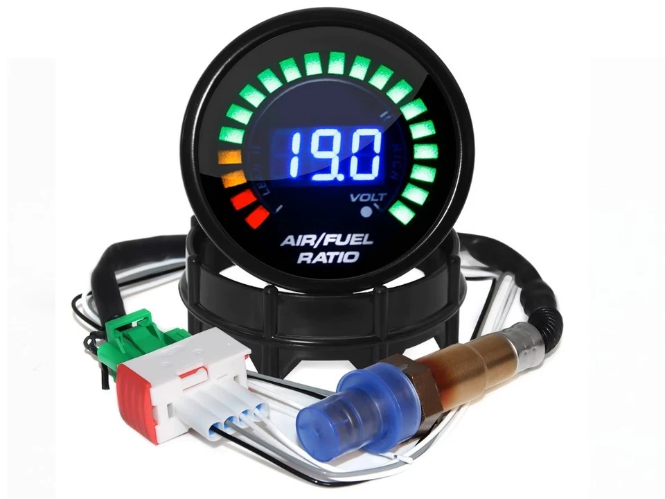 Lambda Digitalanzeige 52mm LED Balken Luft-Kraftstoff Schmalband Lamdasonde O2 - Bild 1 von 4