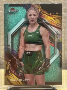 2024 Topps Finest UFC - Uncommon Molly McCann #57 Aqua Glitter Refractor - Picture 1 of 2