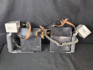 2 bolsas de cuero vintage Braun RL 510 Flash batería viaje sin probar - Imagen 1 de 14