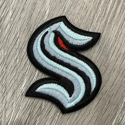 Parche de hockey con logotipo de Seattle Kraken bordado hierro/coser 2,5x2 pulgadas Foto 1 de 4