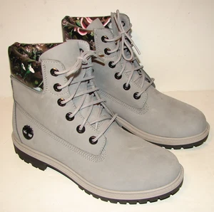 Timberland PrimaLoft 6" wasserdichte graue Damenstiefel mit Blumenmuster 0A2GAF Größe 9,5 - Bild 1 von 7