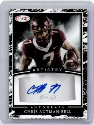 Chris Autman-Bell 2022 SAGE Artistry Autograph RC Rookie Auto Minnesota #A-CA - Image 1 of 2
