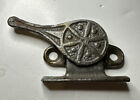 Antique Victorian Banjo Style Window Sash lock Latch Cast Iron Patent Applied