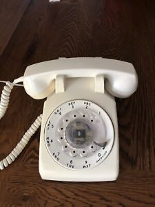 Rotary Dial Telephone By Stromberg Carson Light Beige Functional