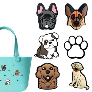 Dog Charms for Bogg Bag Dog -Themed Compatible with Simply Southern Beach Tot... - Picture 1 of 6