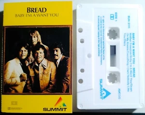 Bread - Baby I`m A Want You. Cassette 1972 Summit SUH5111 Soft Rock - Picture 1 of 3