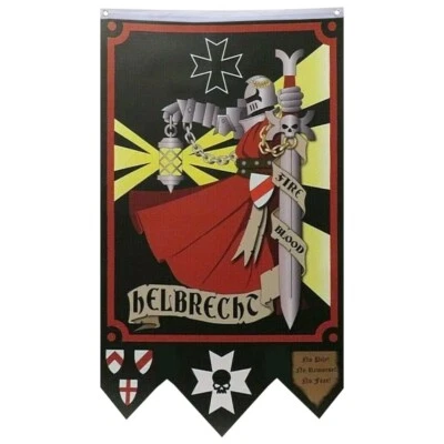 Black Templar Knight flag banner 30x50inch Home Garden Party Decoration - Image 1 of 4
