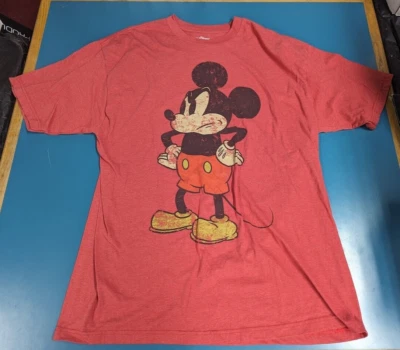 Camiseta Talla 3XLT 3X Roja Disney Y Amigos Mickey Mouse Walt Disney World Land Foto 1 de 4