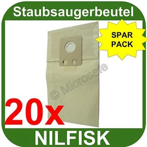 20 sacchetti aspirapolvere per Nilfisk serie GD 710/1000/1005/1010 6 litri NUOVI - Foto 1 di 1