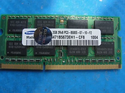 MacBook Pro A1286 Samsung 2GB Memory Ram So-Dimm pc3-8500s m471b5673eh1-cf8 - Image 1 of 2