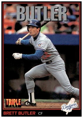 1993 Triple Play #136 Brett Butler NM - Image 1 of 2