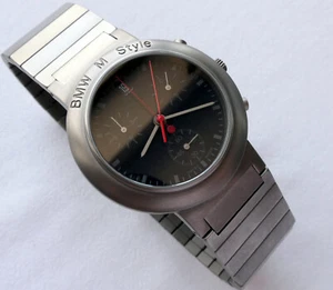 BMW M3 E36 Evo M Style Power Motorsport Titanium Car Accessory Watch Chronograph - Picture 1 of 23