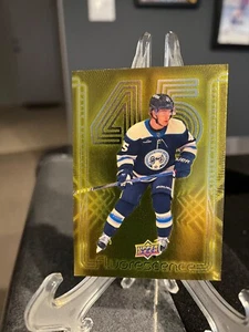 Gavin Brindley 2024-25 Upper Deck Fluorescence Gold #’d/150 Columbus Blue Jacket - Foto 1 di 2
