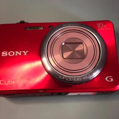 Sony Cyber-shot DSC-WX150 10X Optical Zoom 18.2MP Digital Camera - Red - Image 1 of 4