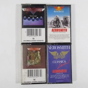 AEROSMITH SET OF 4 CASSETTE TAPES - Rock in a Hard Place, Toys in the Attic - Picture 1 of 4