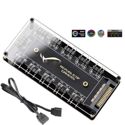 Cable SATA divisor de 10 concentradores para ASUS AURA SYNC RGB Foto 1 de 4