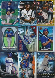 2019 Bowman Baseball PAPER & CHROME PARALLELS & INSERTS Pick From List