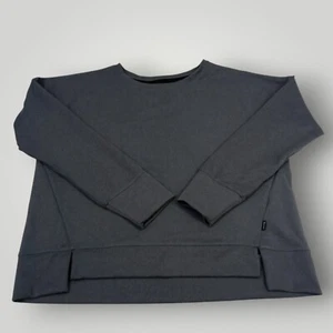 Top Pullover MPG Sport Mujer Talla Mediana Gris Sereno Lujo Abertura Lateral - Imagen 1 de 11