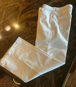 COTTON:ON Ladies STRETCH Wide Leg White Jeans SZ 10 30" Inseam 11" Wide Leg EUC - Picture 1 of 15