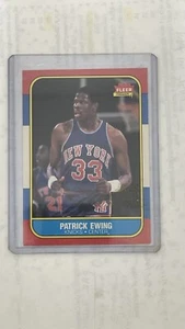 PATRICK EWING KNICKS HOF ROOKIE 32 RC 1986-87 FLEER PREMIER BASKETBALL SET - Picture 1 of 2