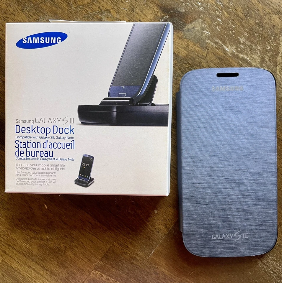 Base de escritorio Samsung Galaxy S III compatible con Galaxy-S II, Galaxy-Note + funda Foto 1 de 4