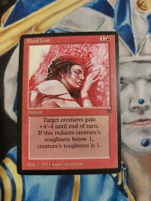 Blood Lust MTG Legends Uncommon Red Instant Slightly Played x1 GG3 - Image 1 of 4