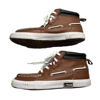 impulse brown leather sneakers