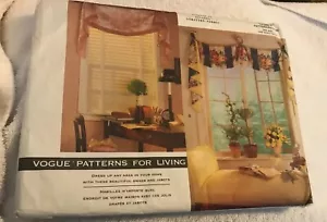 Vtg VOGUE 1081 SWAGS JABOTS SUSANNA STRATTON-NORRIS PATTERN FOR LIVING UNCUT - Picture 1 of 6