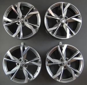 JUEGO LLANTAS ALUMINIO ORIGINALES 19 PULGADAS SKODA OCTAVIA 4 5E3601025D TAURUS NUEVAS - Imagen 1 de 9