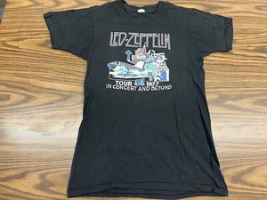 Vintage Led Zeppelin Shirt 1977 American Tour Song Remains Movie Artwork Large - Picture 1 of 9