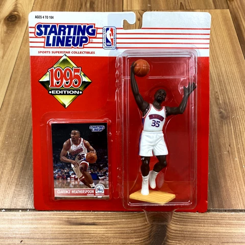 UNOPENED Starting Lineup Clarence Weatherspoon 76ers 1995 Action Figure Cover