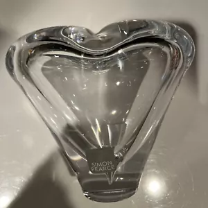 Simon Pearce heart Vase new perfect- With Simon Pearce Box. Gift Wrap If Need - Picture 1 of 4