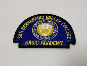 Police Security Patch San Bernardino Valley College Basic Academy - Picture 1 of 2