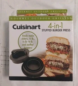 Cuisinart CSBP-200 4in-1 Gefüllte Burger Presse Antihaftbeschichtet schwarz Outdoor Grillen - Bild 1 von 5
