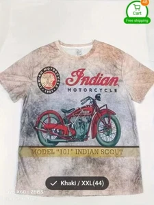 Indian T Shirt Motorcycle Mens 44 New USA STOCK - Picture 1 of 4