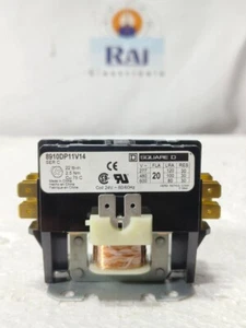 SQUARE D 8910DP11V14 SER C CONTACTOR 20AMP COIL 24V 50/60HZ FREE SHIPPING - Picture 1 of 8