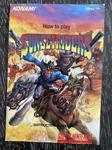 Sunset Riders - Super Nintendo SNES - SOLO MANUALE originale - libretto istruzioni - Foto 1 di 11
