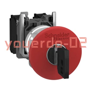1 PC New Schneider XB4BS9445 Emergency stop push button,metal,red 40mm 1NO+1NC - Picture 1 of 6