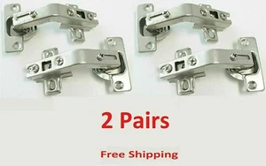 Corner Folded Kitchen Cupboard Door Hinges Combination - 2 Pair - Picture 1 of 7